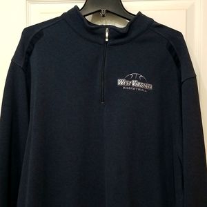 Nike Golf, XXL 3/4 zip, WVU Basketball Blue